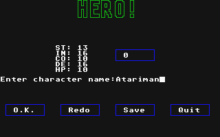 Hero! atari screenshot